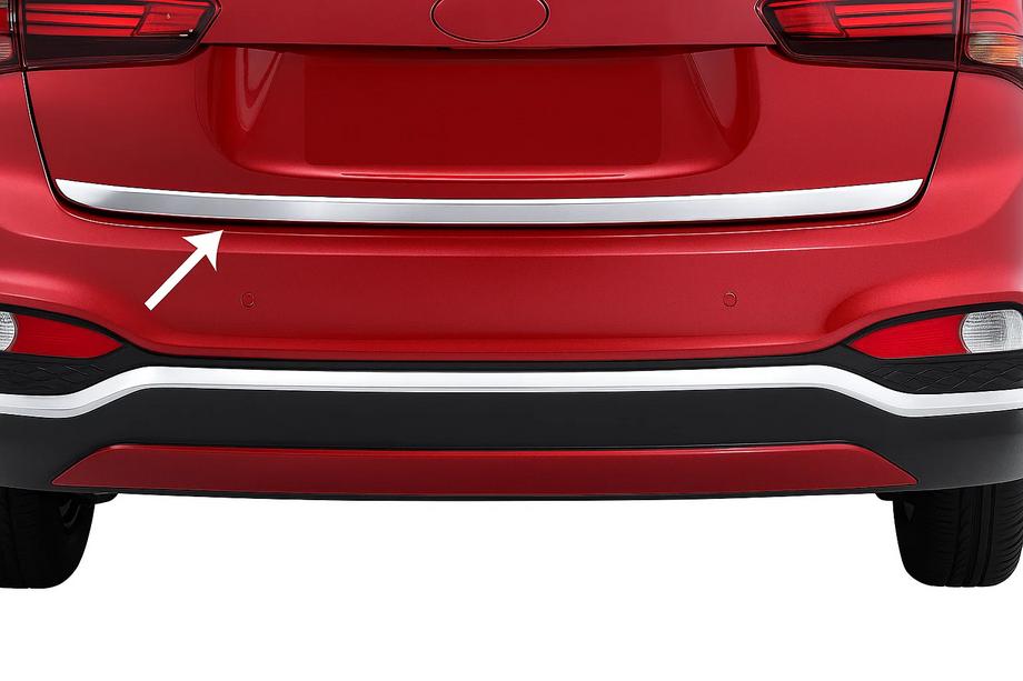Hyundai I-20 2014-2020 рр. Кромка багажника 2018-2020 (нерж.) Image