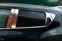 Nissan Juke 2010-2019 рр. Молдинг дверних стійок (8 шт, нерж) фото 3