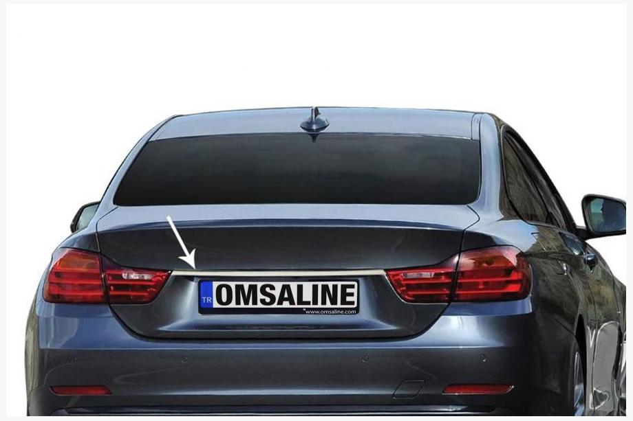 BMW 4 серія F32/F33/F36 2012-2020 рр. Планка над номером (нерж.) Image
