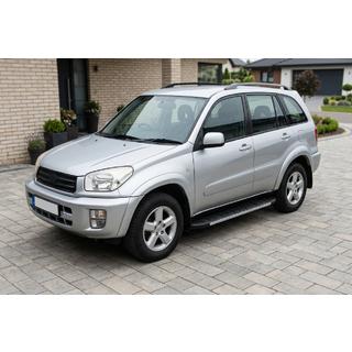 Бокові пороги Duru (2 шт., алюміній) Toyota Rav 4 2001-2005 рр. фото 1