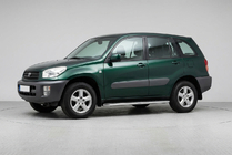 Toyota Rav 4 2001-2005 рр. Бокові пороги Maydos V1 (2 шт., алюміній ↗ нерж) фото 1