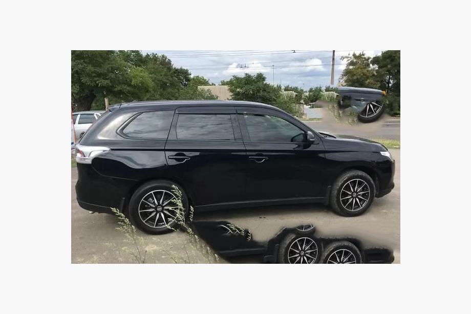 Mitsubishi Outlander 2012-2021 рр. Вітровики (4 шт, Niken) Фото 2