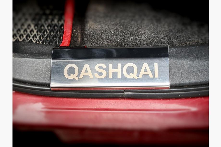 Nissan Qashqai 2007-2010 рр. Накладки на пороги на пластик (4 шт, нерж) Фото 4