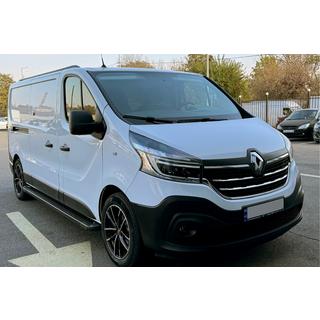 Бокові пороги Allmond Black (2 шт., алюміній) Nissan NV300/Primastar 2016- рр. фото 4