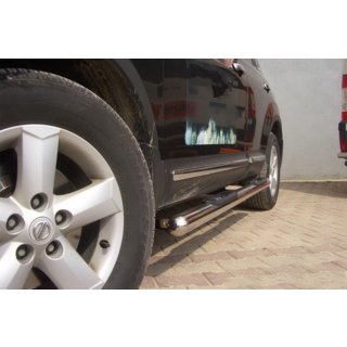 Бічні труби (2 шт., нерж.) Nissan Qashqai 2007-2010 рр. фото 4