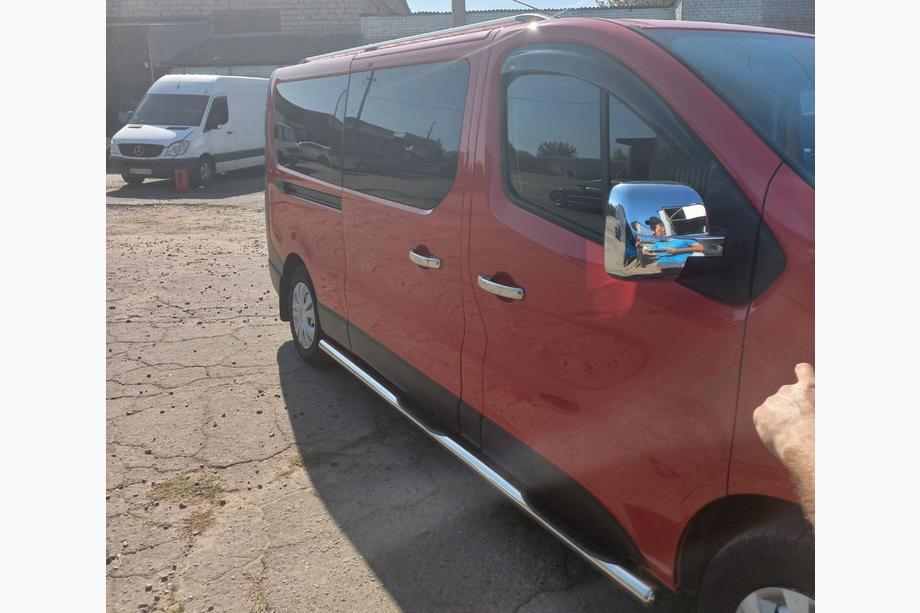 Nissan NV300/Primastar 2016- рр. Бічні труби (2 шт., нерж.) 70 мм, довга база Фото 2