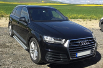 Audi Q7 2015-2026 рр. Бокові пороги Maya V4 (2 шт., алюміній) фото 9