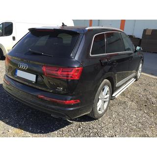 Бокові пороги Maya V4 (2 шт., алюміній) Audi Q7 2015-2026 рр. фото 3