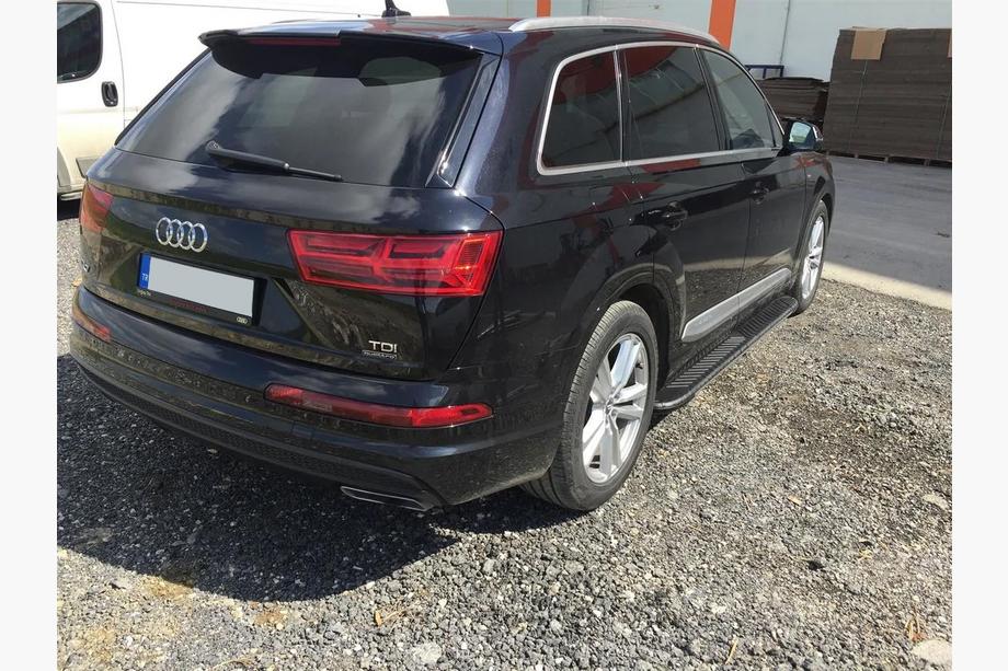 Audi Q7 2015-2026 рр. Бокові пороги Bosphorus Yeni Black (2 шт., алюміній) Фото 7