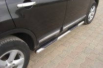 Nissan Qashqai 2010-2014 рр. Бічні труби (2 шт., нерж.) фото 3