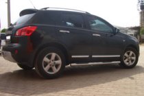 Nissan Qashqai 2010-2014 рр. Бічні труби (2 шт., нерж.) фото 2