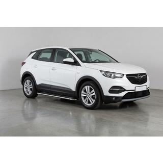 Бокові пороги Maydos V2 (2 шт, алюміній ↗ нерж) Opel Grandland X 2017- рр. фото 1