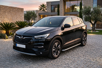 Opel Grandland X 2017- рр. Бокові пороги Maydos V1 (2 шт., алюміній ↗ нерж) фото 1