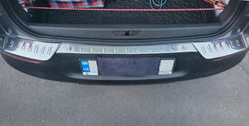 Opel Grandland X 2017- рр. Накладка на задній бампер (3шт, нерж) фото 2