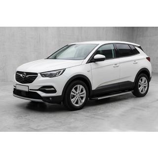Бокові пороги Maya V1 (2 шт., алюміній) Opel Grandland X 2017- рр. фото 1