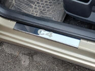 Citroen C-4 2004-2010 рр. Накладки на пороги Carmos (нерж) фото 3