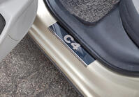 Citroen C-4 2004-2010 рр. Накладки на пороги Carmos (нерж) фото 4