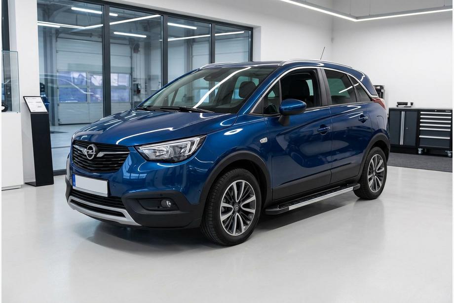 Opel Crossland X 2017-2024 рр. Бокові пороги RedLine V1 (2 шт., алюміній) Image