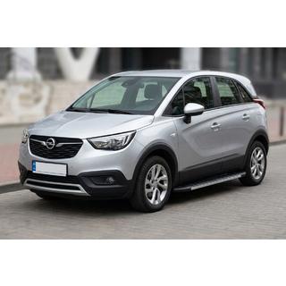 Бокові пороги Duru (2 шт., алюміній) Opel Crossland X 2017-2024 рр. фото 1