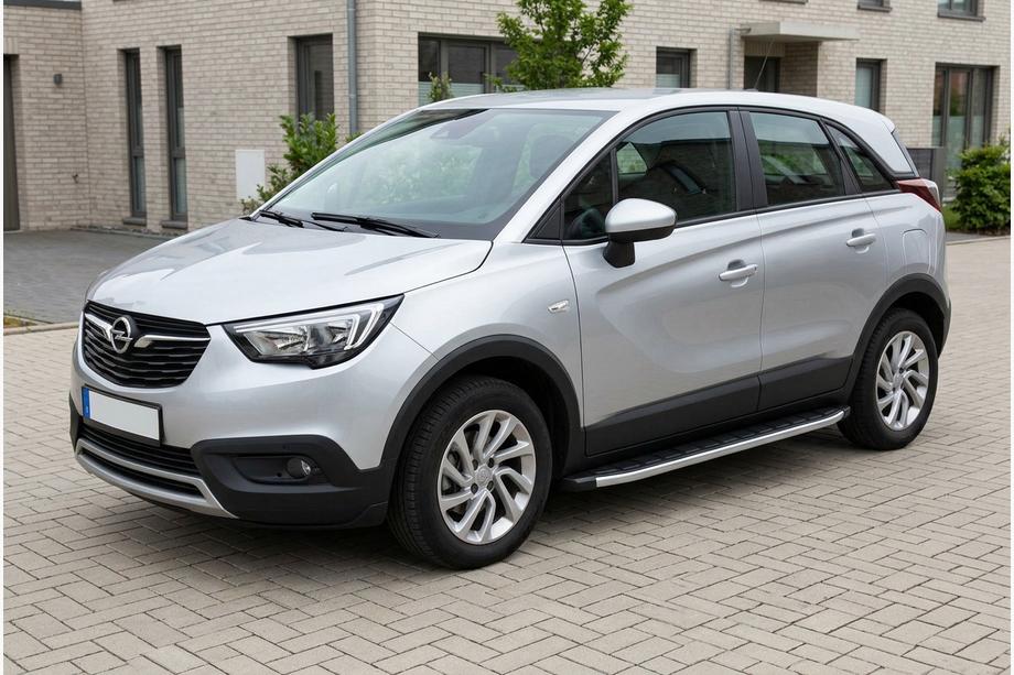 Opel Crossland X 2017-2024 рр. Бокові пороги Fullmond (2 шт., алюміній) Image