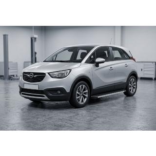 Бокові пороги Maya V1 (2 шт., алюміній) Opel Crossland X 2017-2024 рр. фото 1