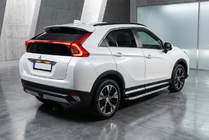 Mitsubishi Eclipse Cross 2017- рр. Бокові пороги Fullmond (2 шт., алюм.) фото 1