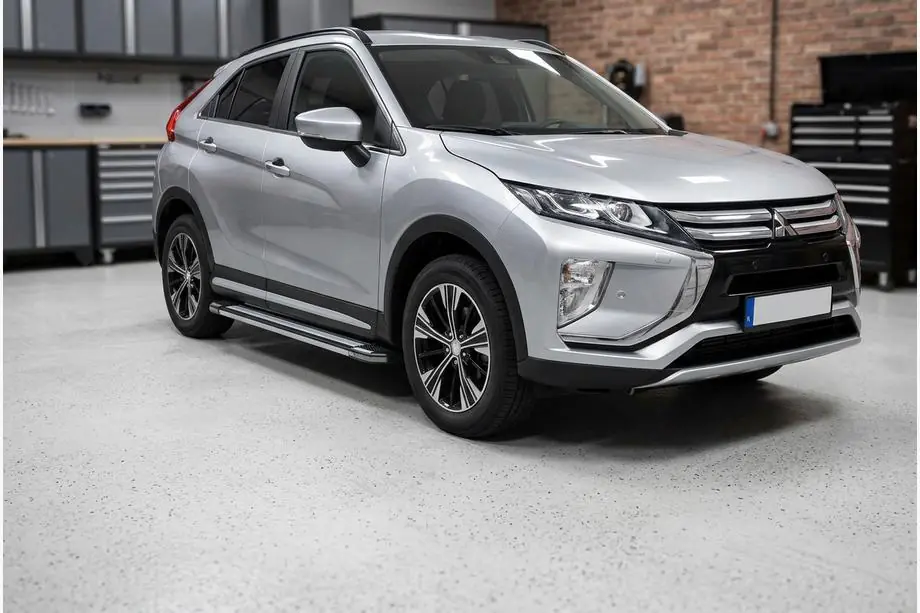 Mitsubishi Eclipse Cross 2017- рр. Бокові пороги Rainbow (2 шт., алюм.) Image