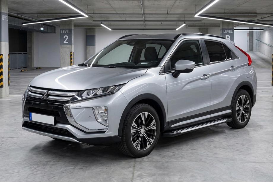 Mitsubishi Eclipse Cross 2017- рр. Бокові пороги Line (2 шт., алюміній) Image