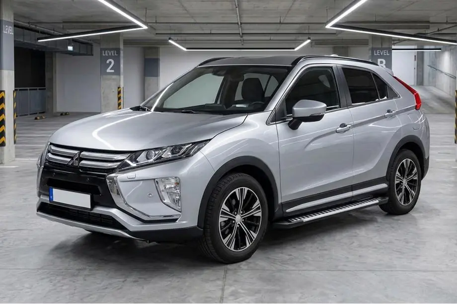 Mitsubishi Eclipse Cross 2017- рр. Бокові пороги Line (2 шт., алюміній) Image