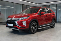 Mitsubishi Eclipse Cross 2017- рр. Бокові пороги Maydos V1 (2 шт., алюміній ↗ нерж) фото 1