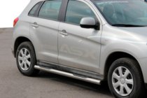 Mitsubishi Eclipse Cross 2017- рр. Бічні труби BB002 (2 шт., нерж.) фото 2