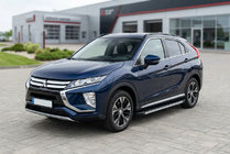 Mitsubishi Eclipse Cross 2017- рр. Бокові пороги Maya V1 (2 шт., алюміній) фото 1