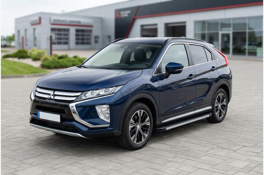 Mitsubishi Eclipse Cross 2017- рр. Бокові пороги Maya V1 (2 шт., алюміній) Image