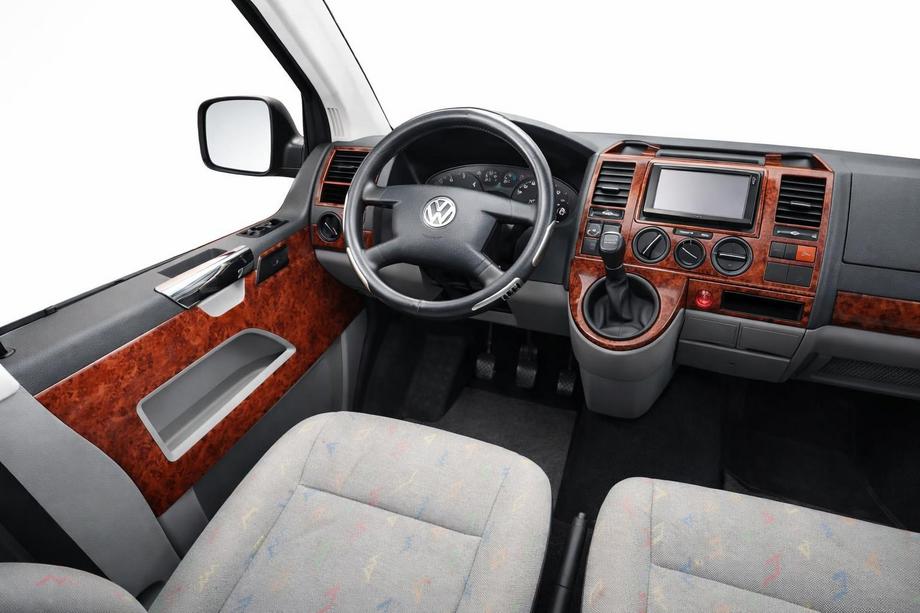 Volkswagen T5 Multivan 2003-2010 рр. Накладки на дверні карти Алюміній Image