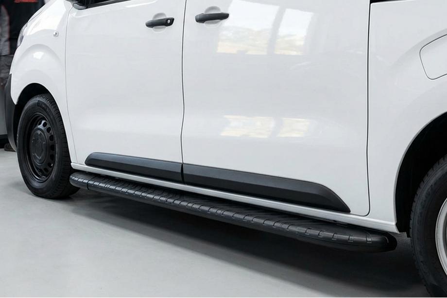 Citroen Jumpy/Dispatch 2017- рр. Бокові пороги Bosphorus Black (2 шт., алюміній) Image