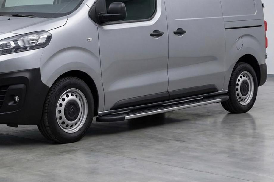 Citroen Jumpy/Dispatch 2017- рр. Бокові пороги Duru (2 шт., алюміній) Image