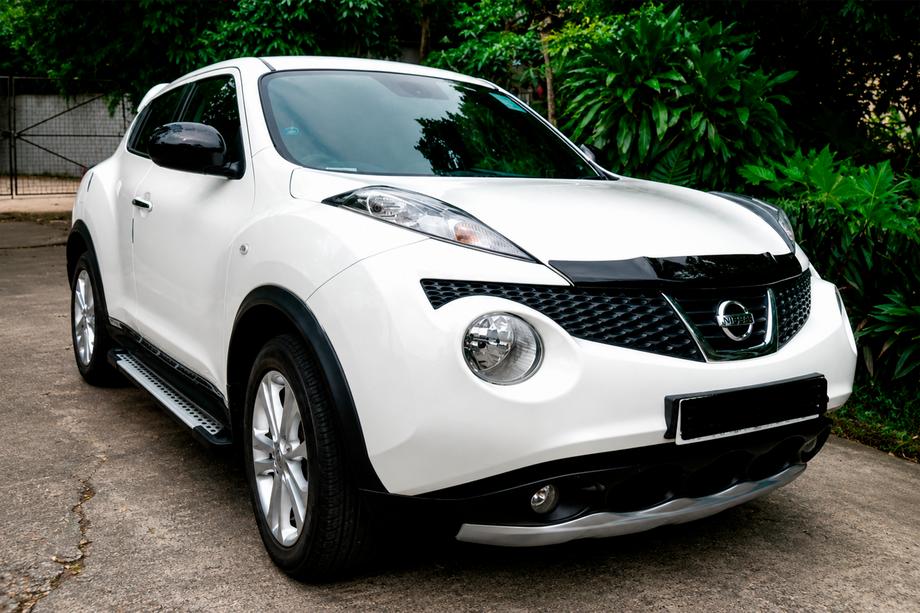 Nissan Juke 2010-2019 рр. Бокові пороги Allmond Grey (2 шт., алюм.)