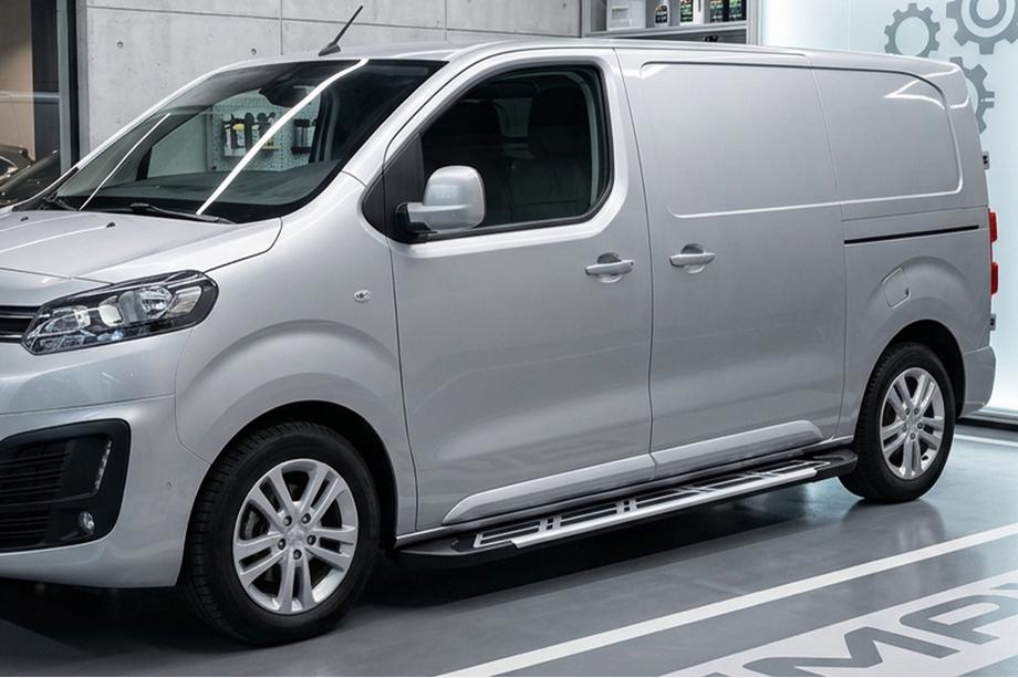 Toyota Proace 2016- рр. Бокові пороги Sunrise (2 шт., алюміній) Фото 1