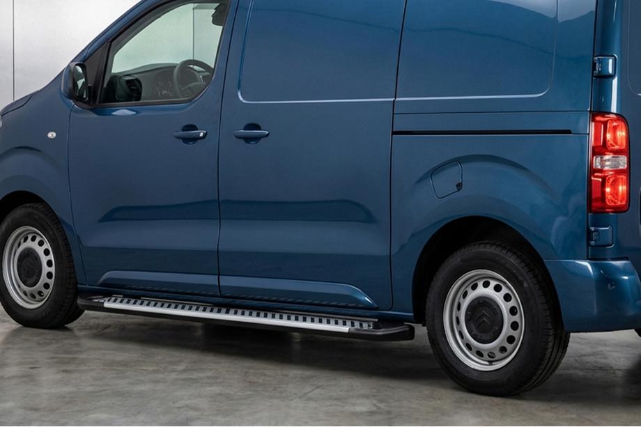 Toyota Proace 2016- рр. Бокові пороги Line (2 шт., алюміній) Фото 1