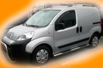 Peugeot Bipper 2008-2017 рр. Бічні труби (2 шт., нерж) фото 2