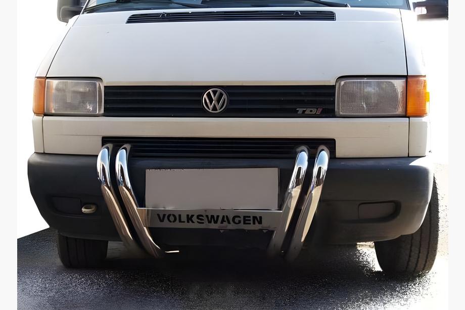 Volkswagen T4 Caravelle/Multivan 1990-2003 рр. Кенгурятник ST006 (нерж) Image
