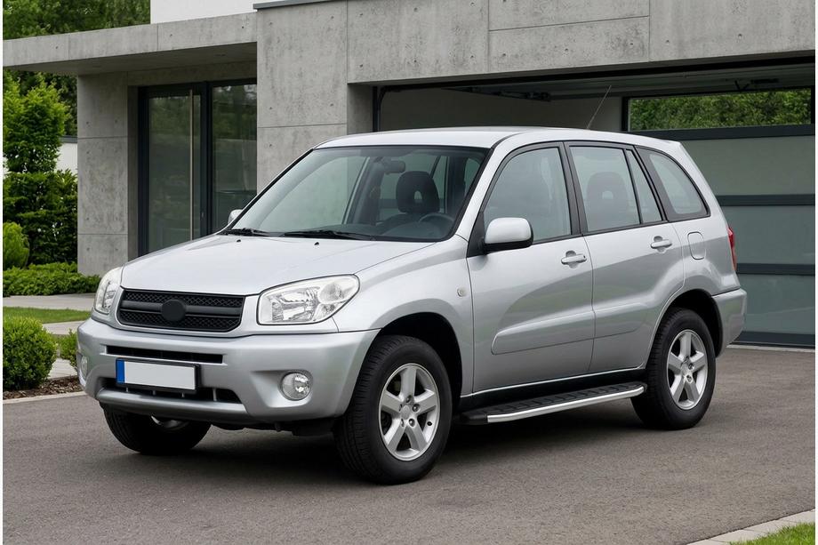 Toyota Rav 4 2001-2005 рр. Бокові пороги Fullmond (2 шт., алюміній) Image