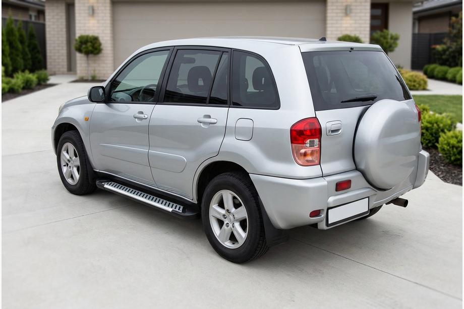 Toyota Rav 4 2001-2005 рр. Бокові пороги Line (2 шт., алюміній) Image