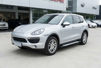Porsche Cayenne 2010-2017 рр. Бокові пороги Allmond Grey (2 шт., алюм) фото 1