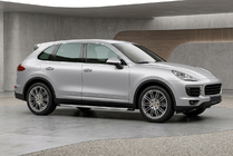 Porsche Cayenne 2010-2017 рр. Бокові пороги Fullmond (2 шт., алюм) фото 1