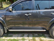 Mitsubishi Pajero Sport 2008-2015 рр. Бокові пороги Maydos V2 (2 шт., алюміній ↗ нерж) фото 5