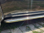 Mitsubishi Pajero Sport 2008-2015 рр. Бокові пороги Maydos V2 (2 шт., алюміній ↗ нерж) фото 11