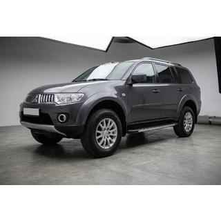 Бокові пороги Duru (2 шт., алюміній) Mitsubishi Pajero Sport 2008-2015 рр. фото 1