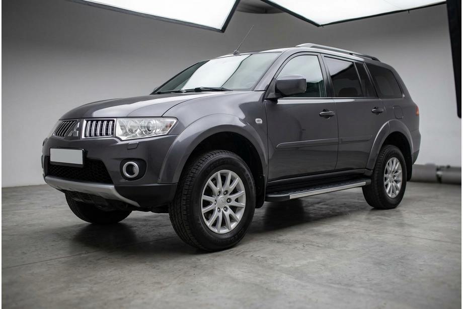 Mitsubishi Pajero Sport 2008-2015 рр. Бокові пороги Duru (2 шт., алюміній) Фото 1
