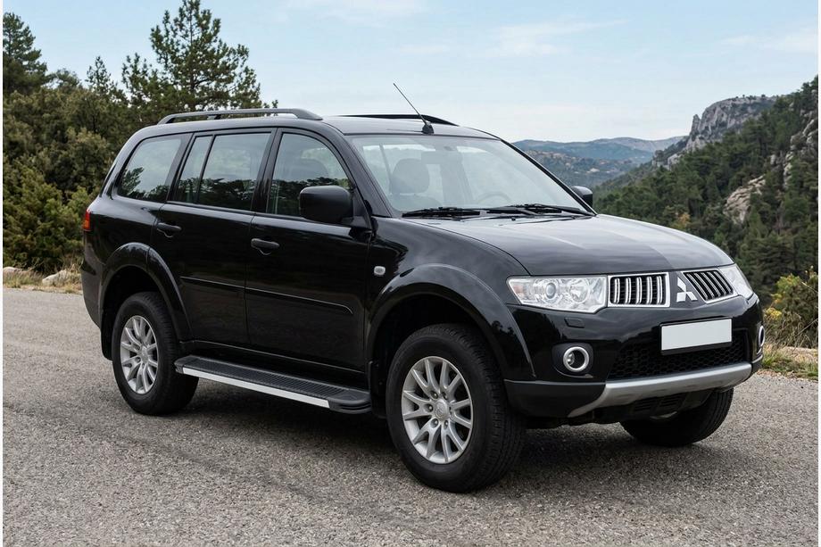 Mitsubishi Pajero Sport 2008-2015 рр. Бокові пороги Maya V1 (2 шт., алюміній) Фото 1